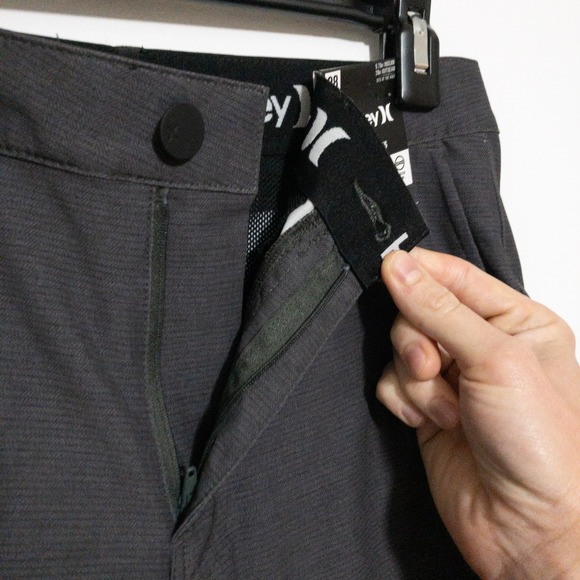 Hurley Shorts Mens 28 (30x10) Ion Gray Printed Hybrid Walk Stretch New - Picture 6 of 12